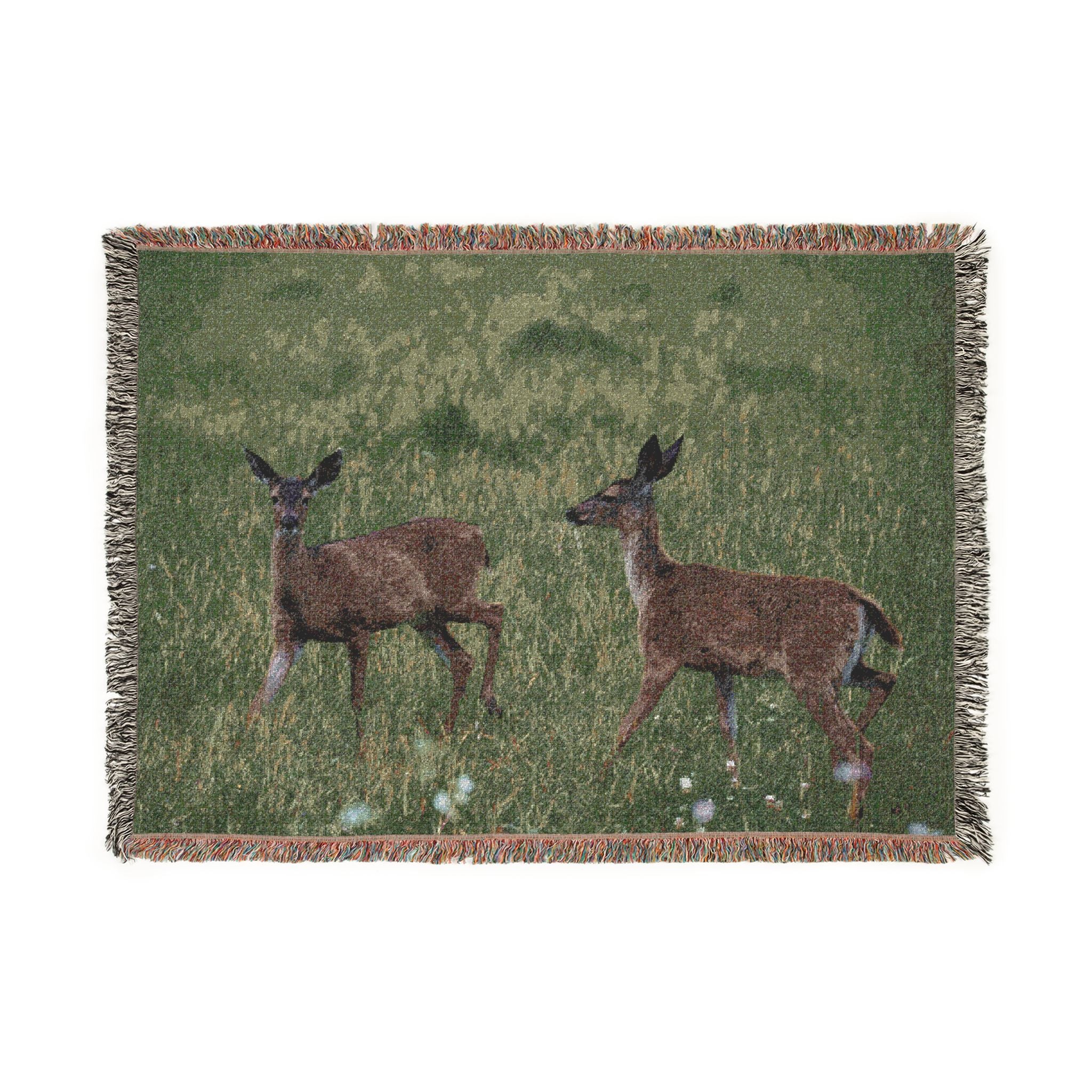 Deer Meadow Woven Blanket