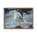Seagull Coastal Woven Blanket