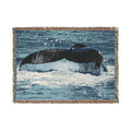 Whale Tail Woven Blanket