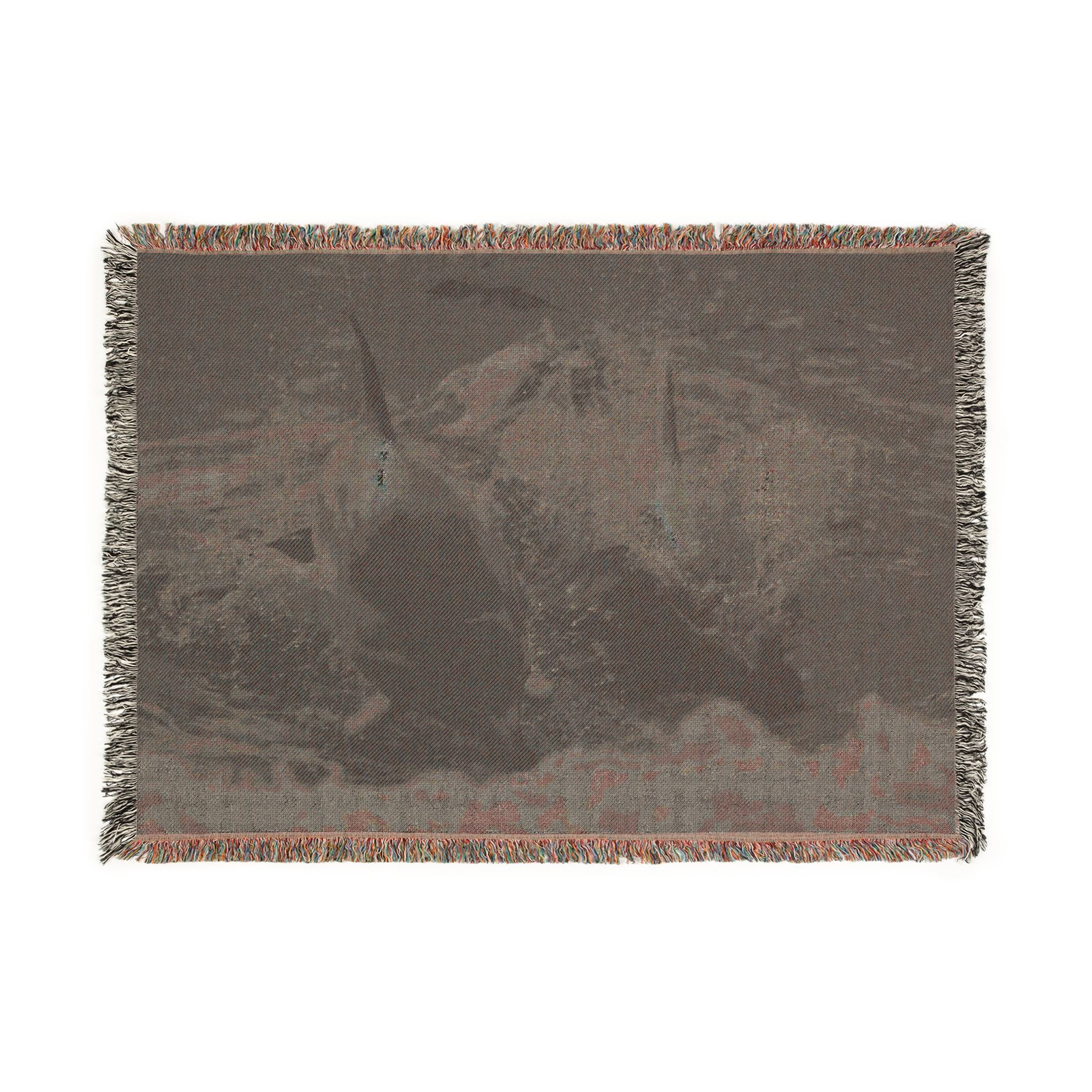 Dolphin Pair Woven Blanket