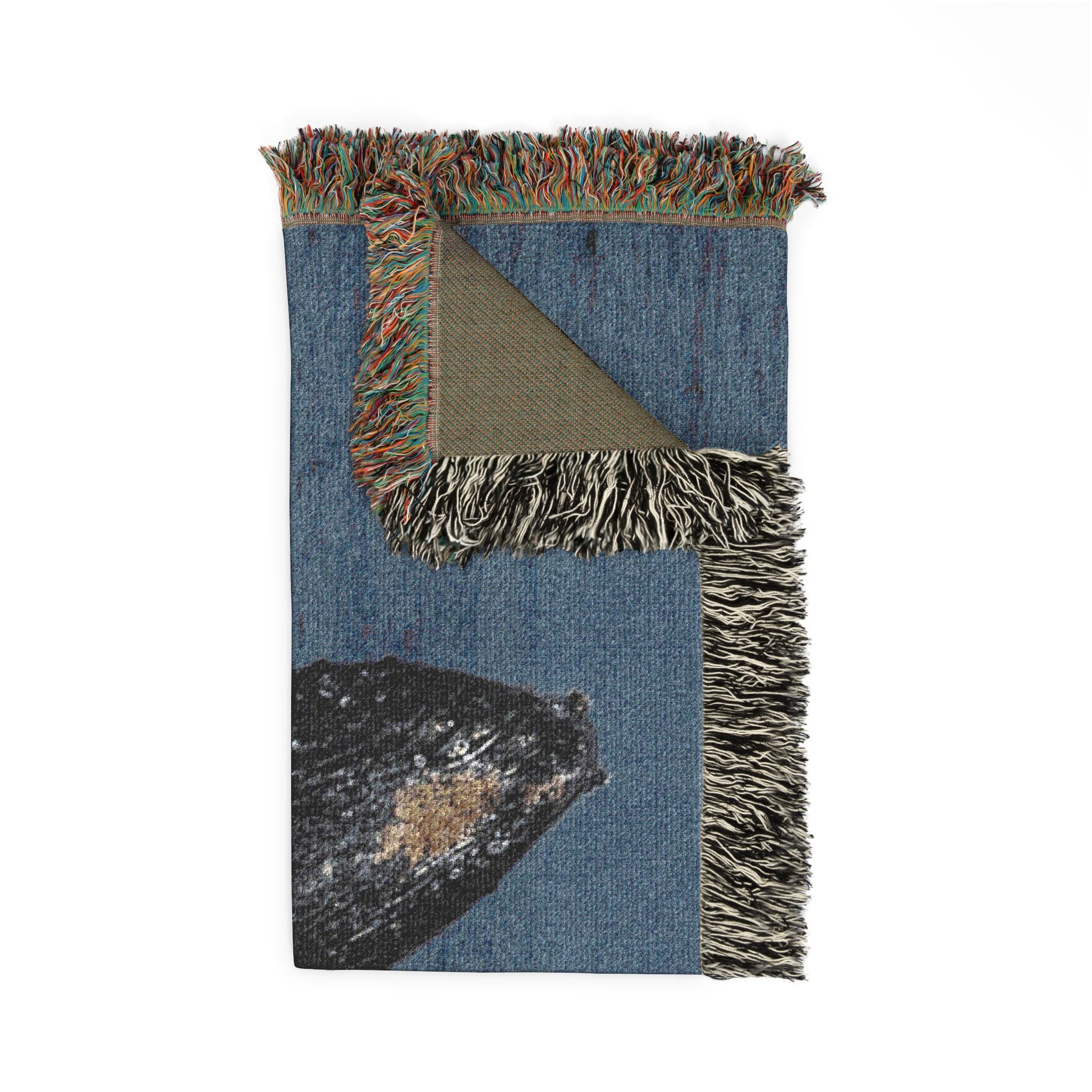Humpback Whale Breach Woven Blanket