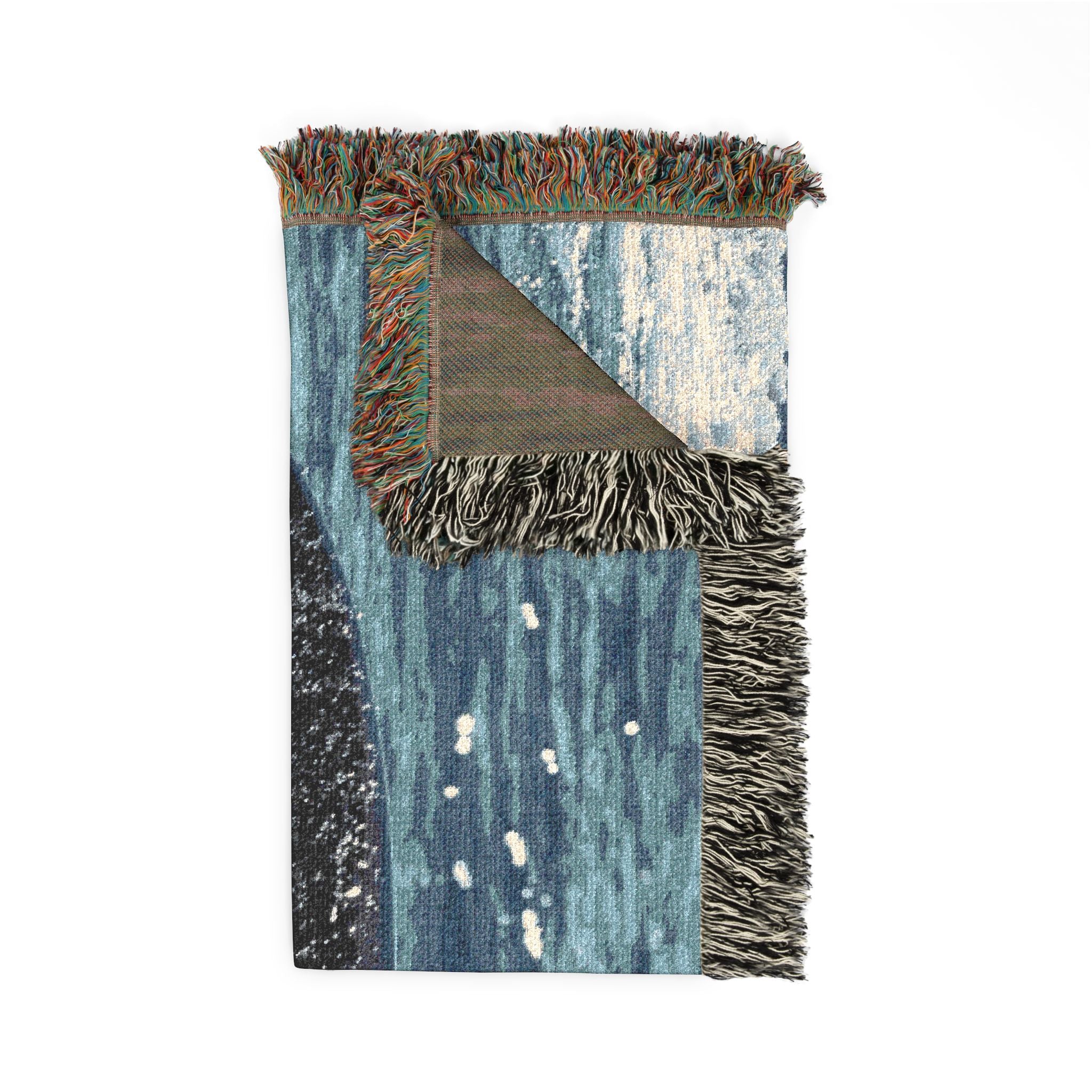 Whale Tail Woven Blanket