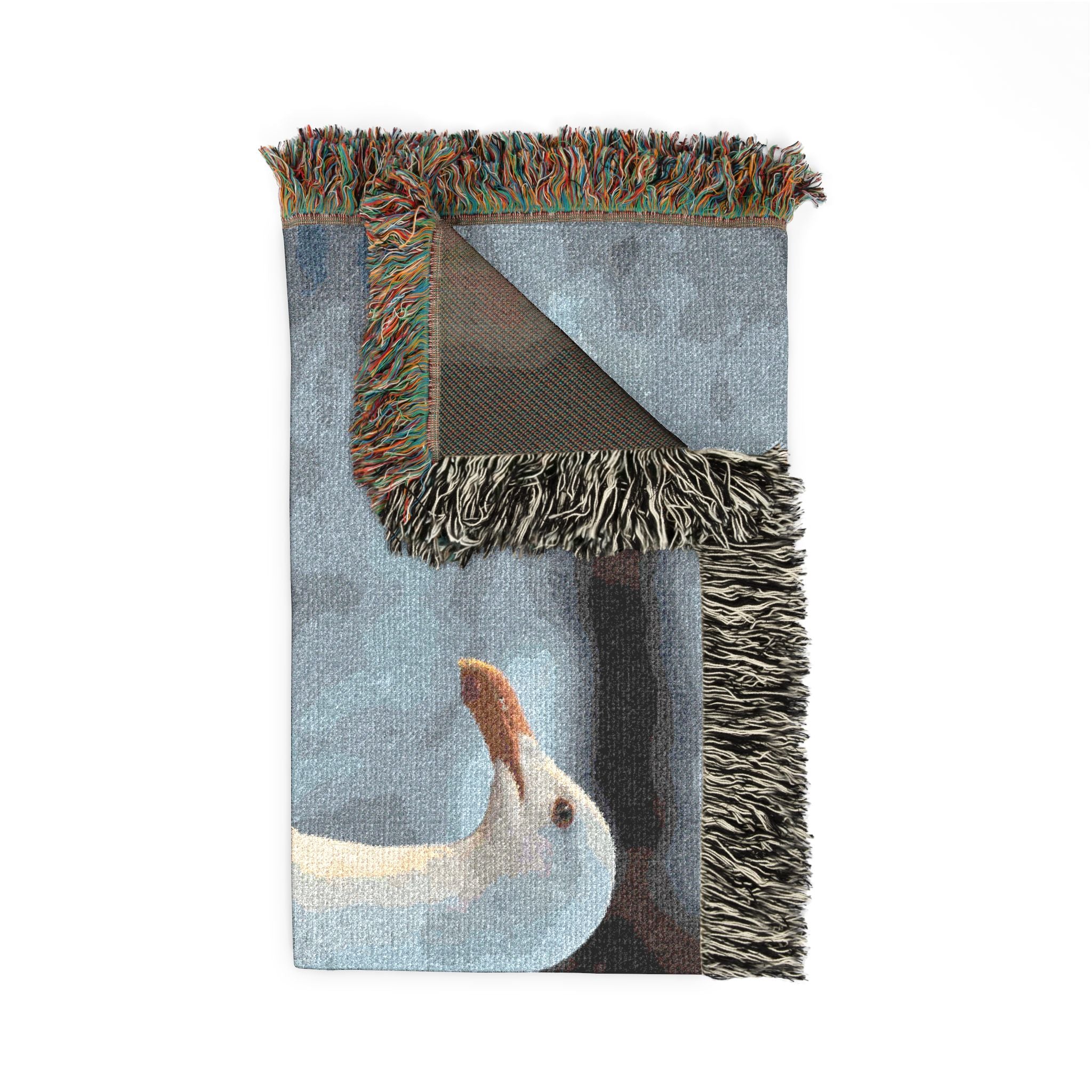 Seagull Coastal Woven Blanket