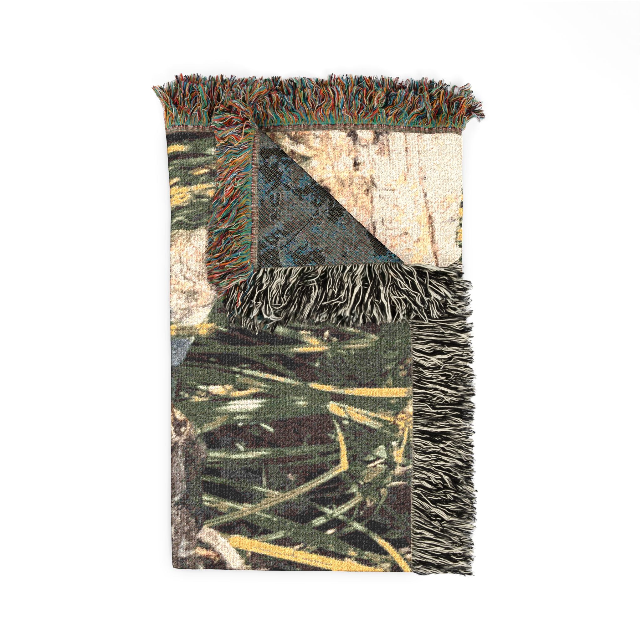 Florida Springs Alligator Woven Throw Blanket