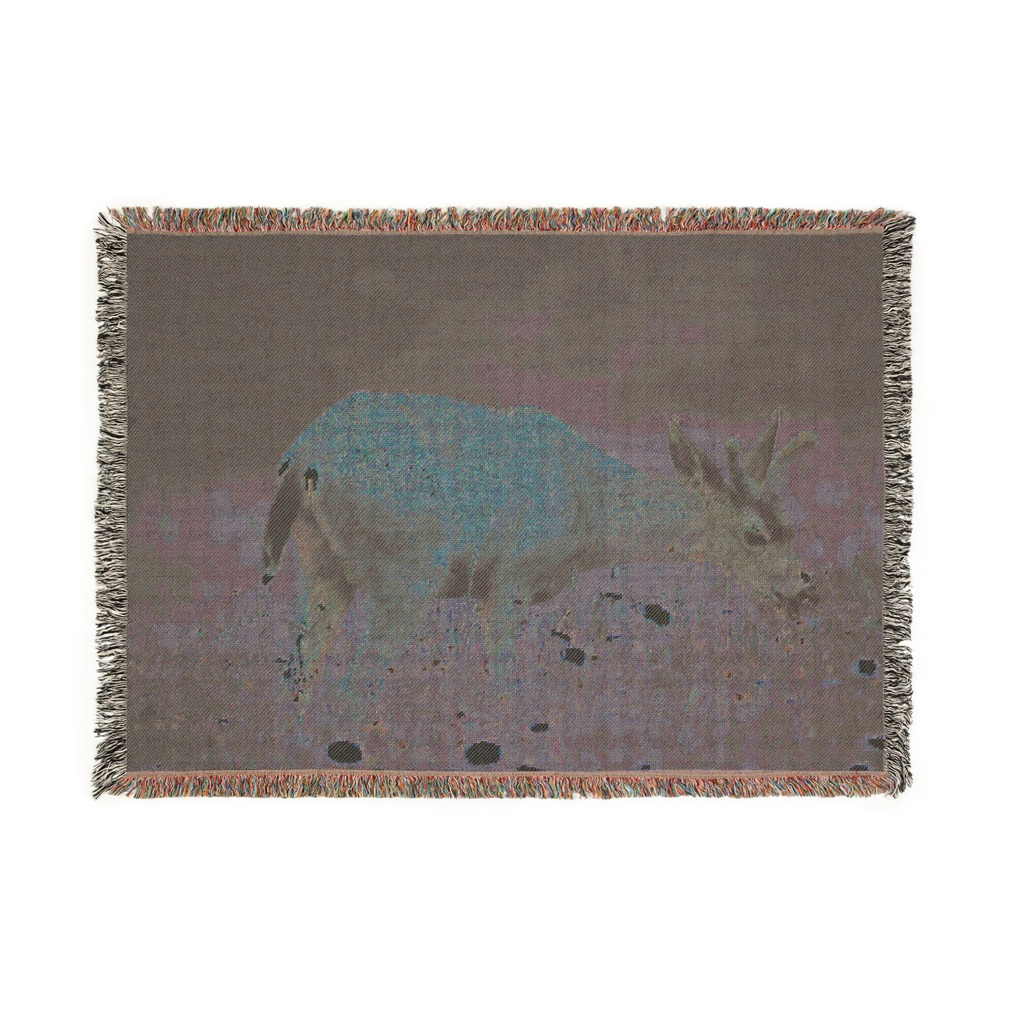 Young Buck Woven Blanket
