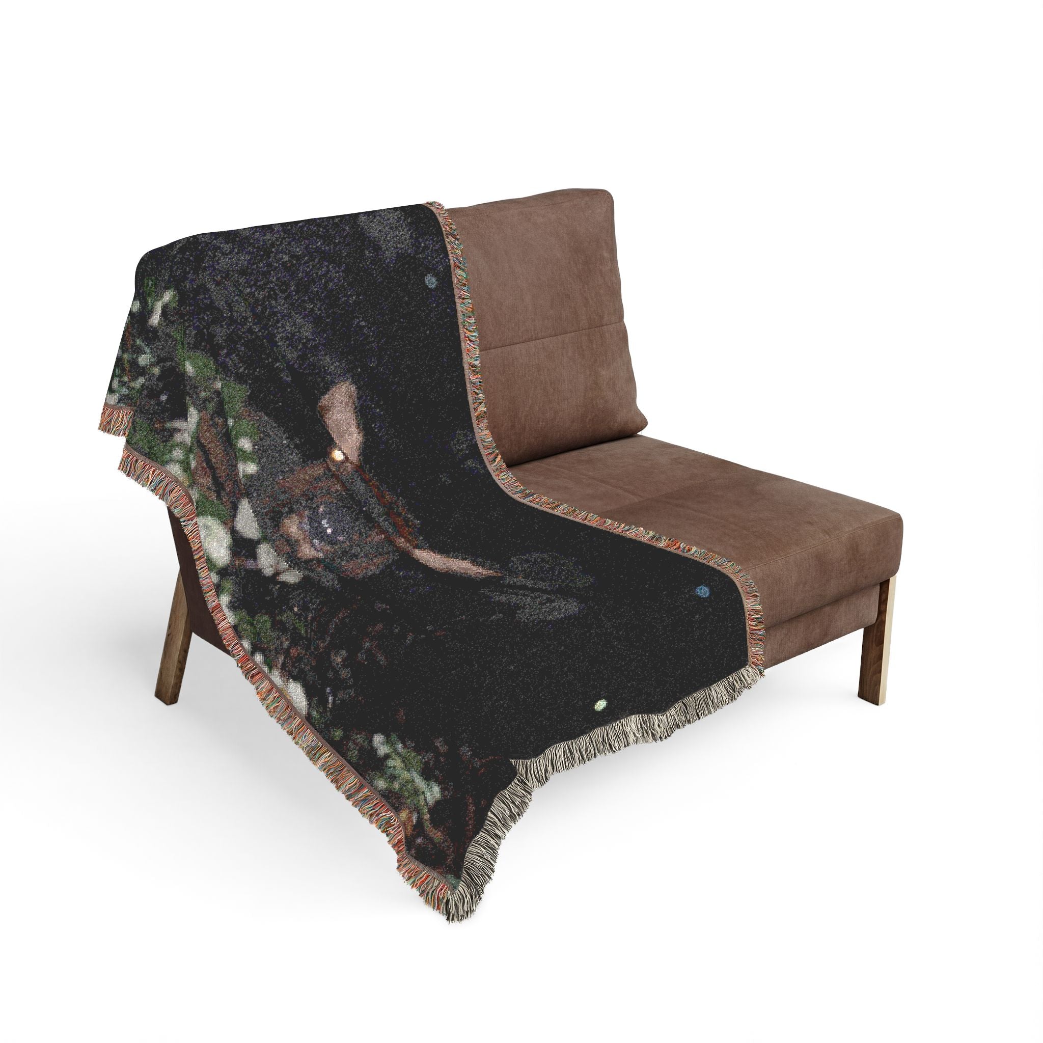 Elk at Night Woven Blanket