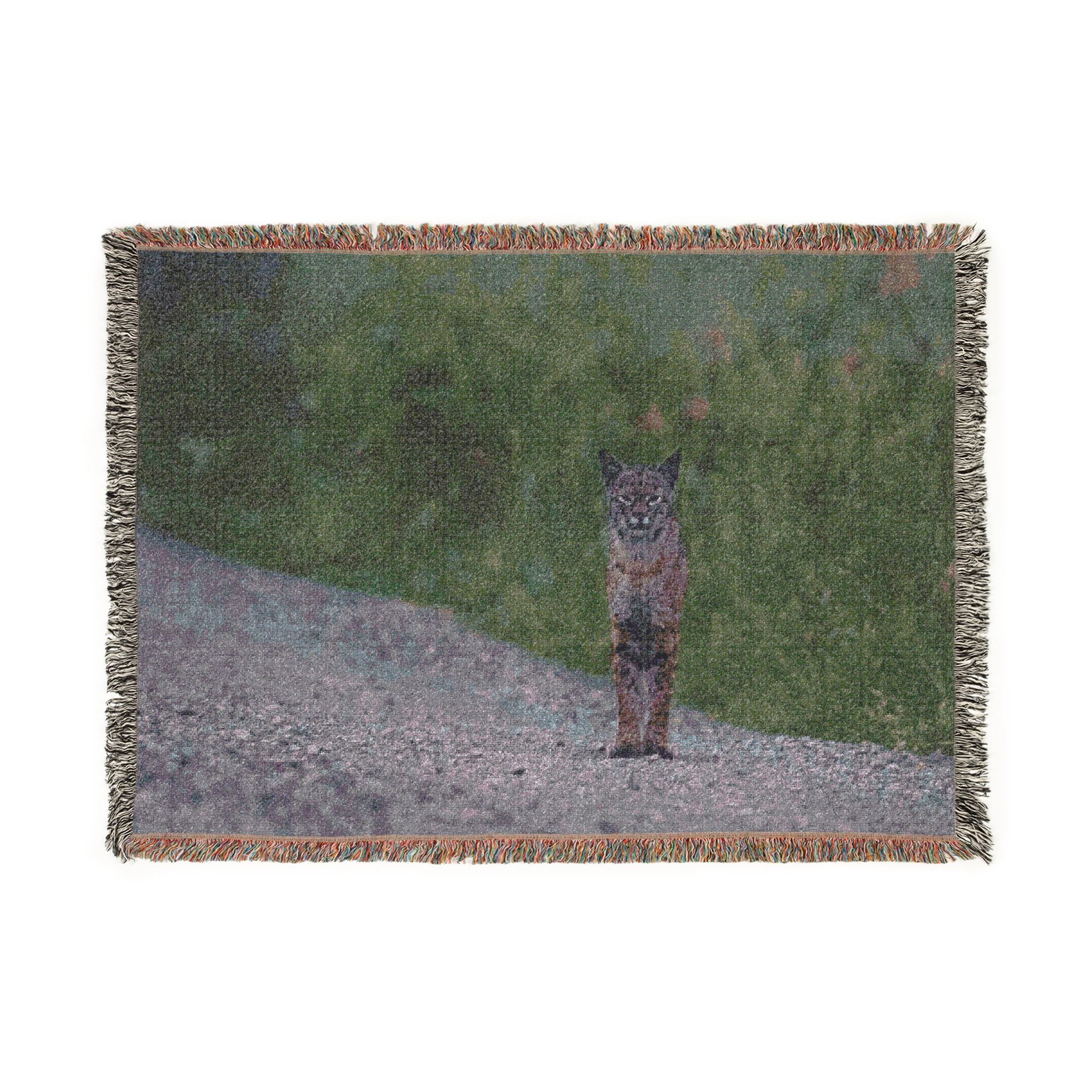 Bobcat Woven Blanket