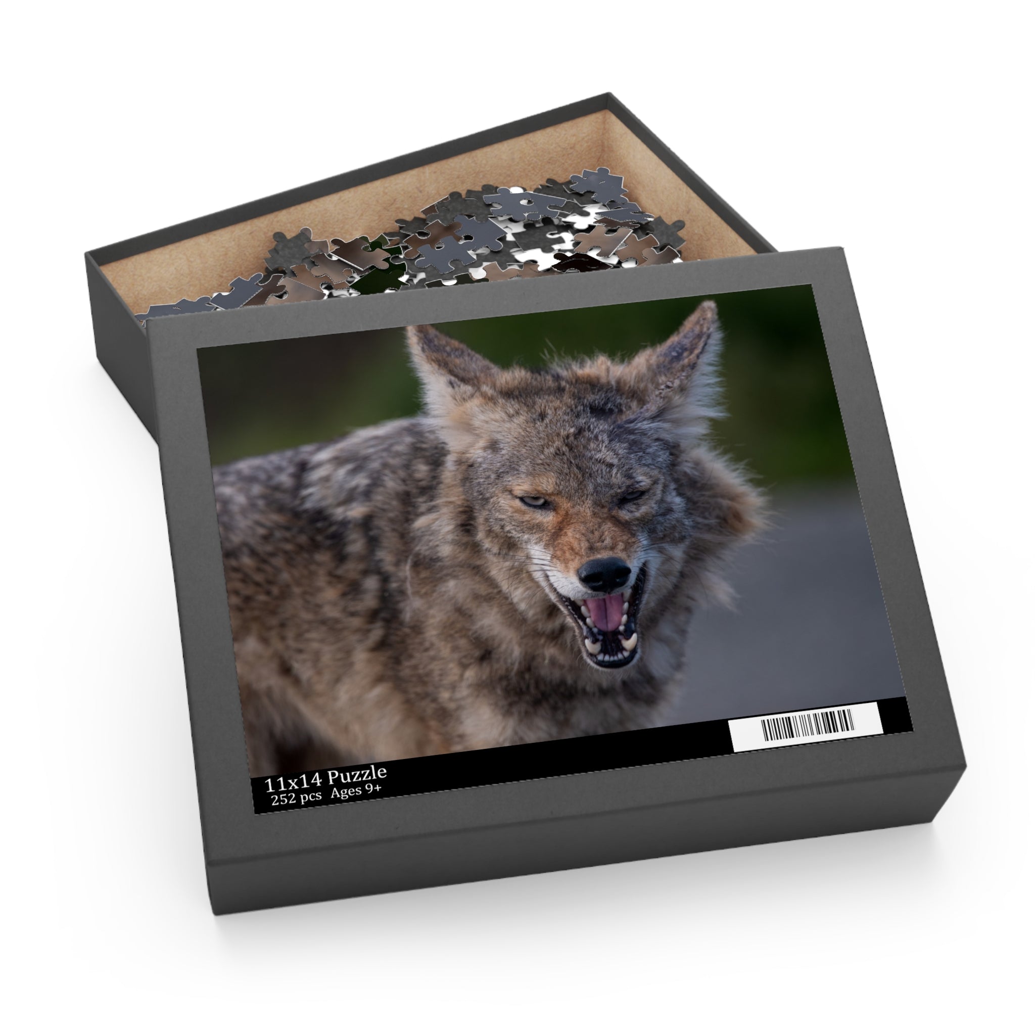 Coyote Jigsaw Puzzle — 120/252/500-Piece Wildlife Puzzle