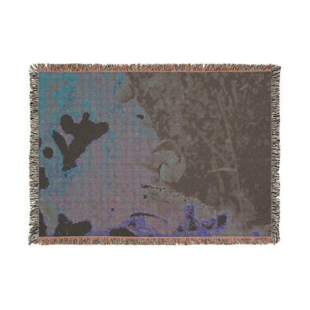California Scrub Jay Woven Blanket