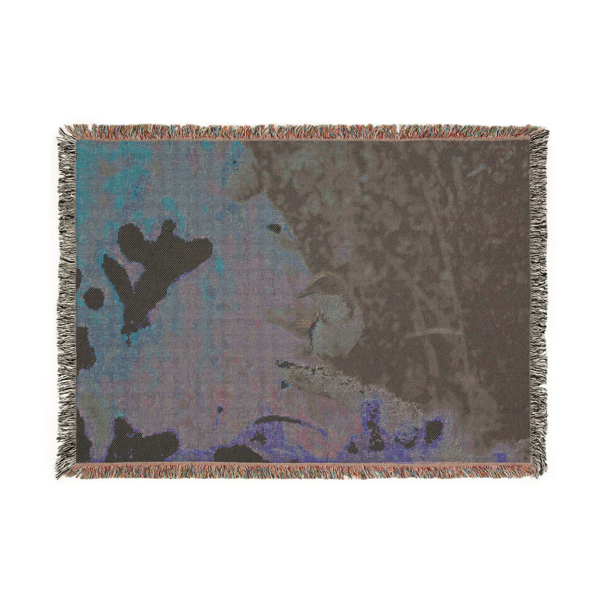 California Scrub Jay Woven Blanket