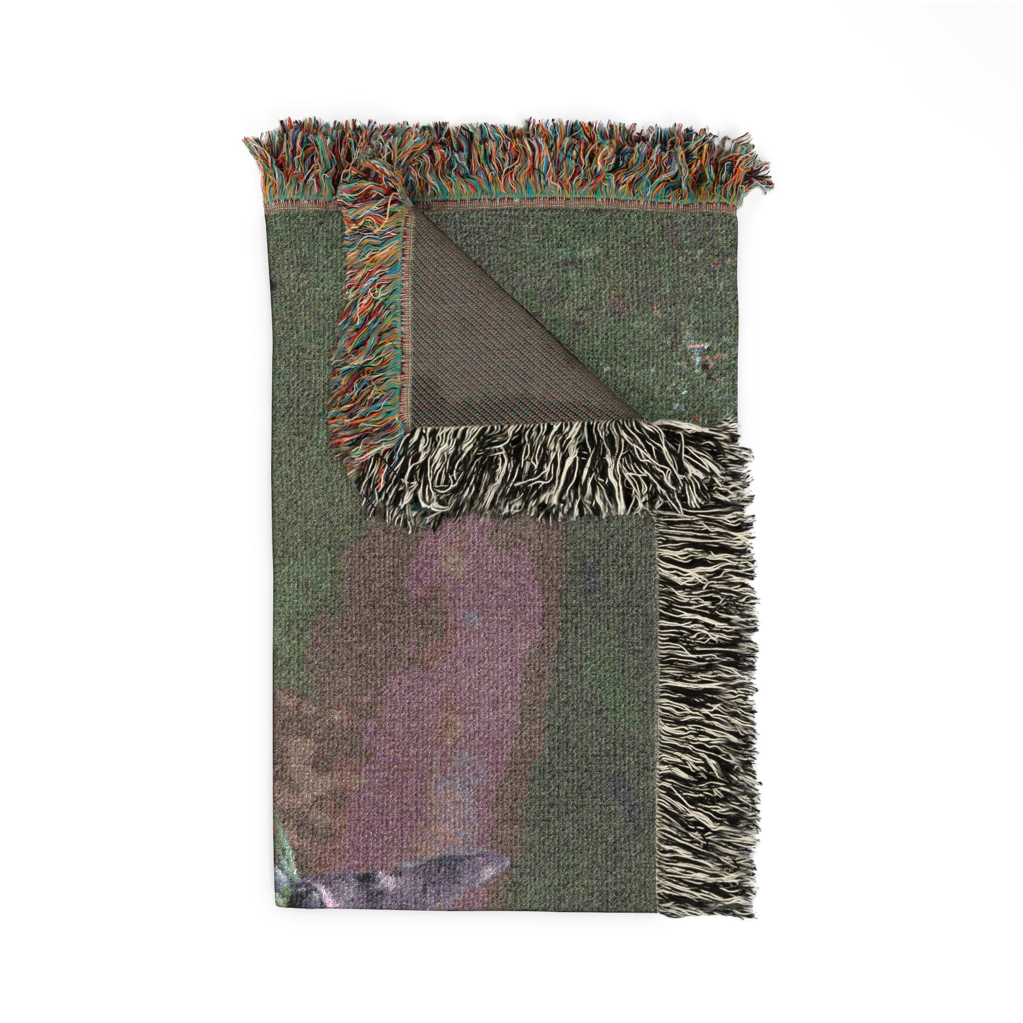 Deer Meadow Woven Blanket – Rustic Wildlife Throw for Cabin & Living Room