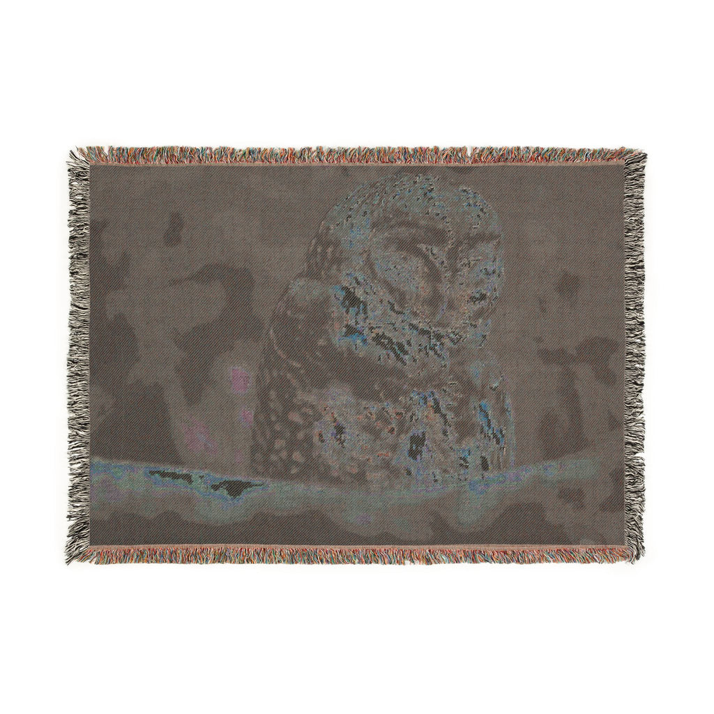 Winky Northern Spotted Owl Woven Throw Blanket
