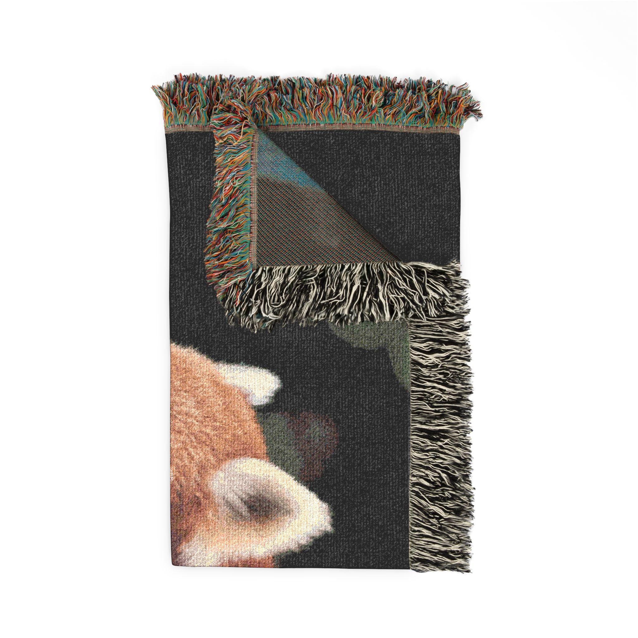 Saffron the Red Panda Woven Blanket