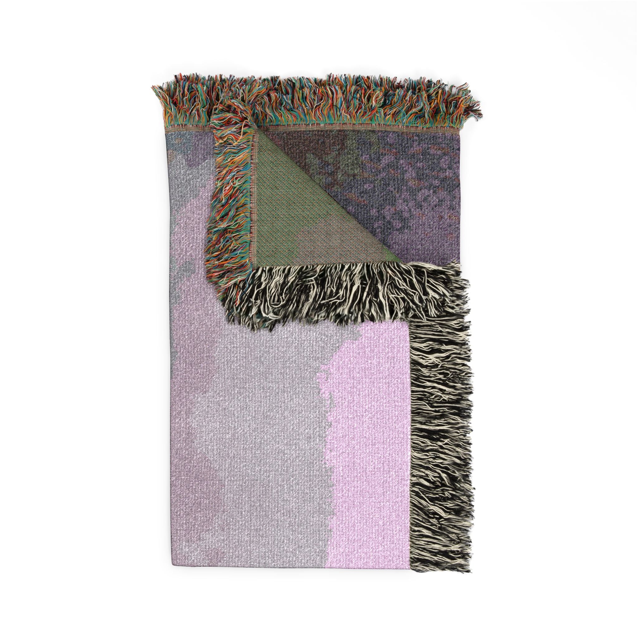 Foggy Lupine Woven Blanket