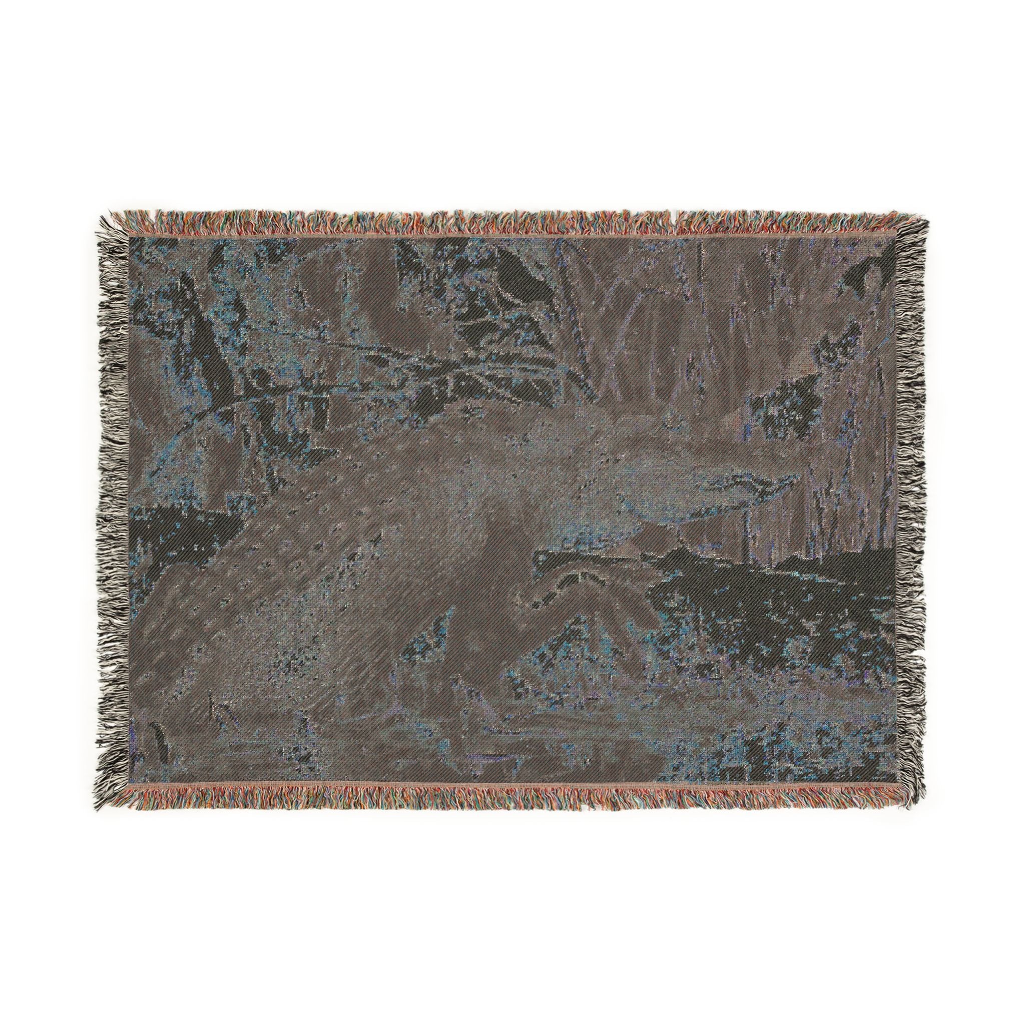 Florida Springs Alligator Woven Throw Blanket