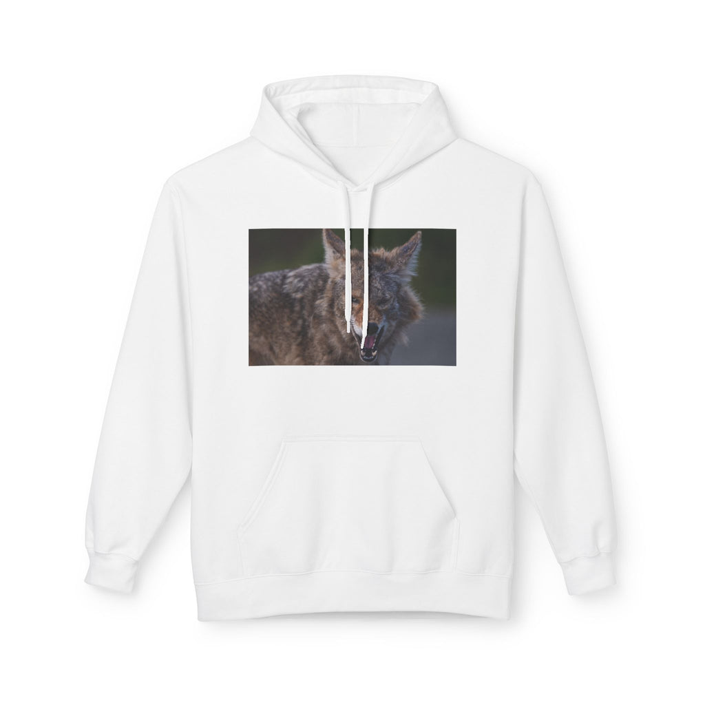 Coyote Photo Hoodie — Realistic Wildlife Portrait Sweatshirt