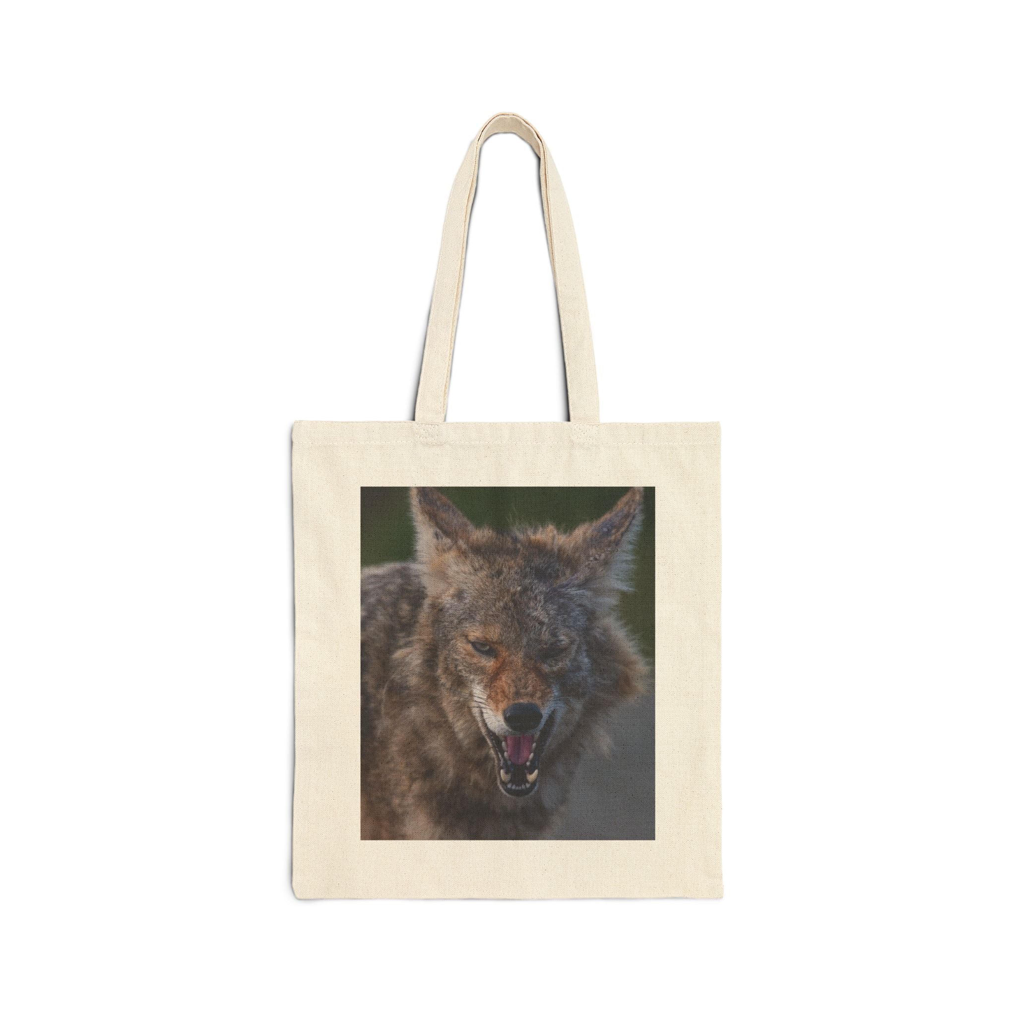 Coyote Cotton Canvas Tote Bag