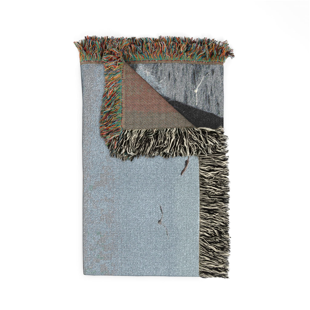 Humpback Whale Group Lunge Feed Woven Blanket - Ocean Scene Throw