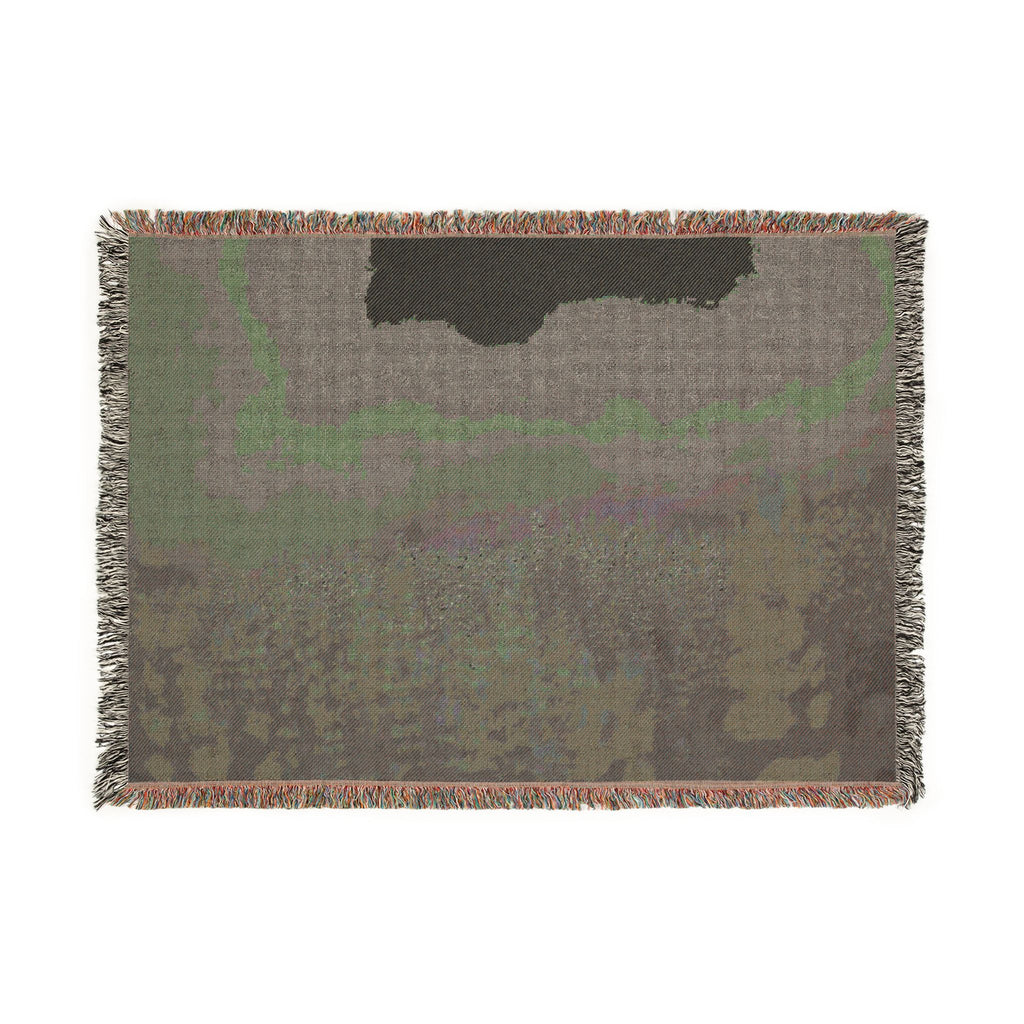 Foggy Lupine Woven Blanket