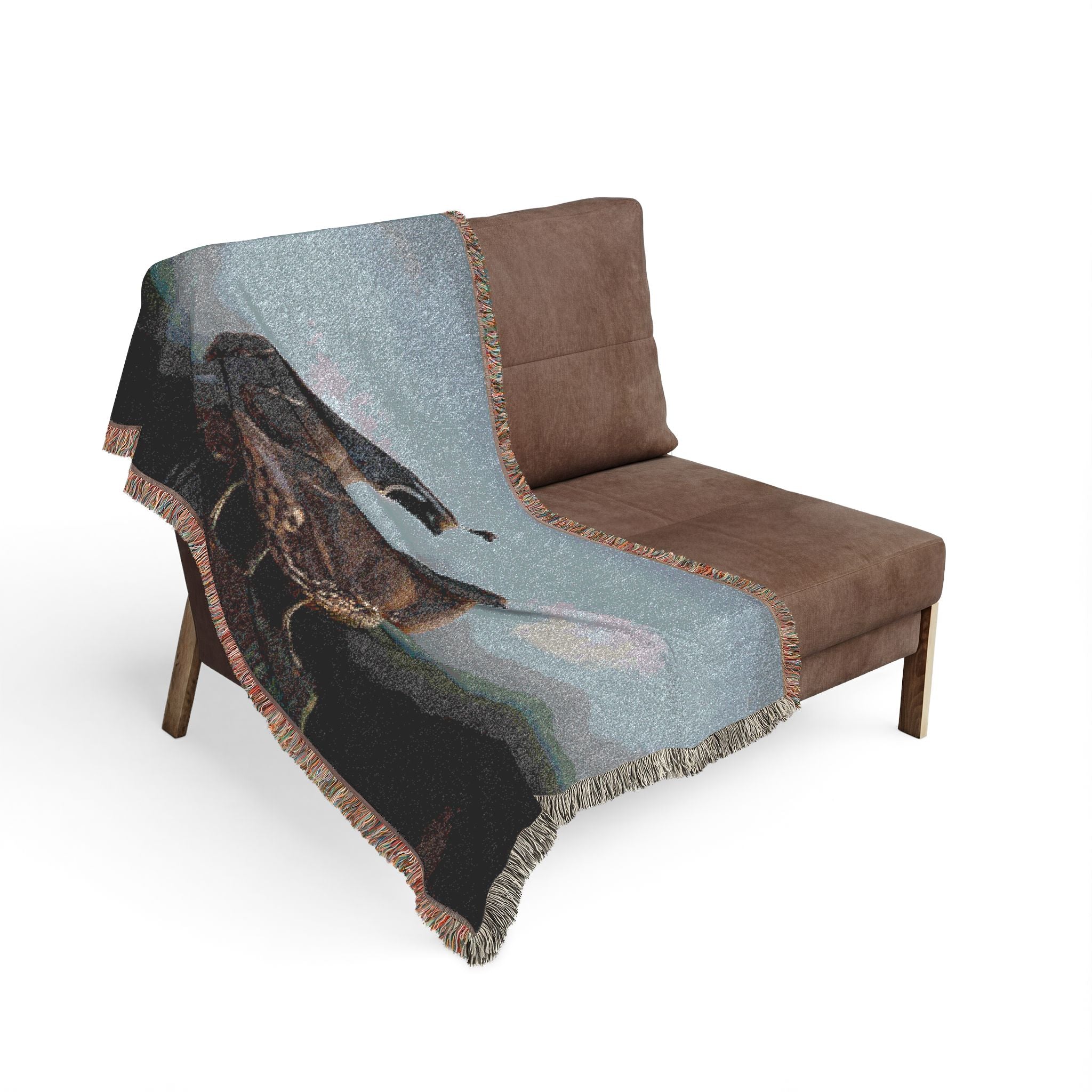 Quail Pair Woven Blanket