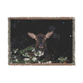 Elk at Night Woven Blanket