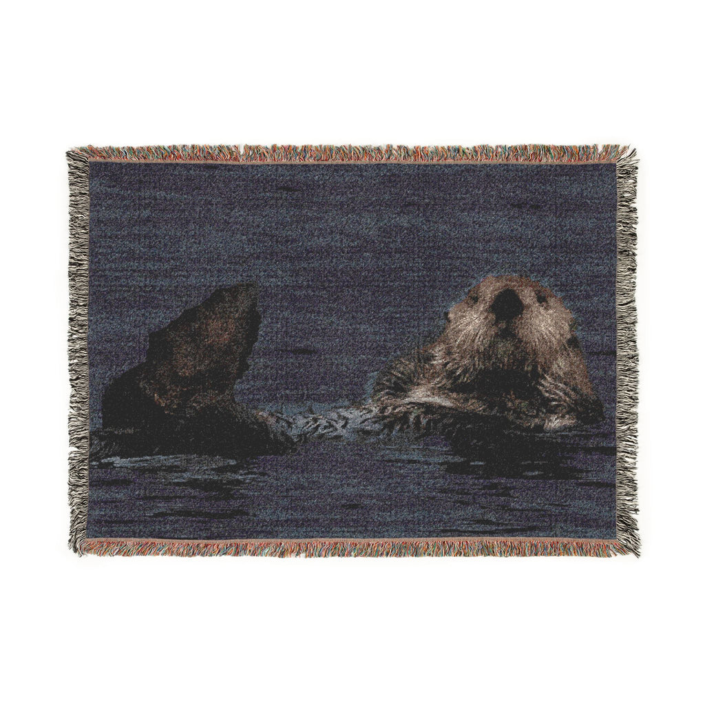 Sea Otter Woven Blanket