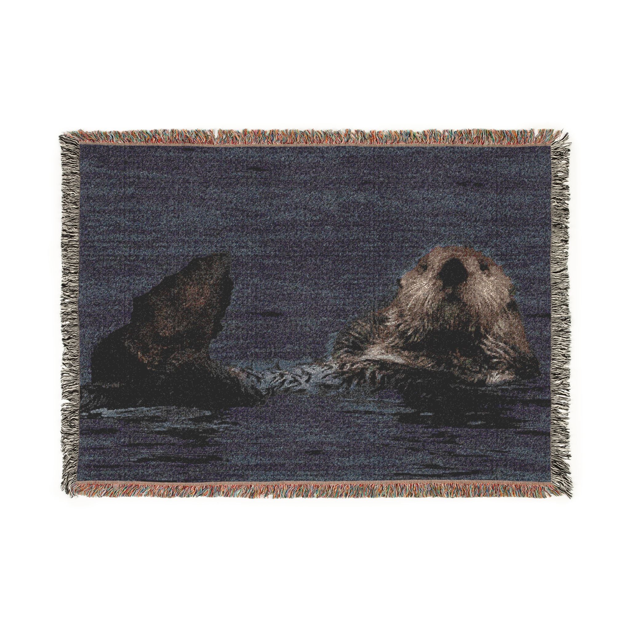Sea Otter Woven Blanket
