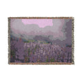 Foggy Lupine Woven Blanket