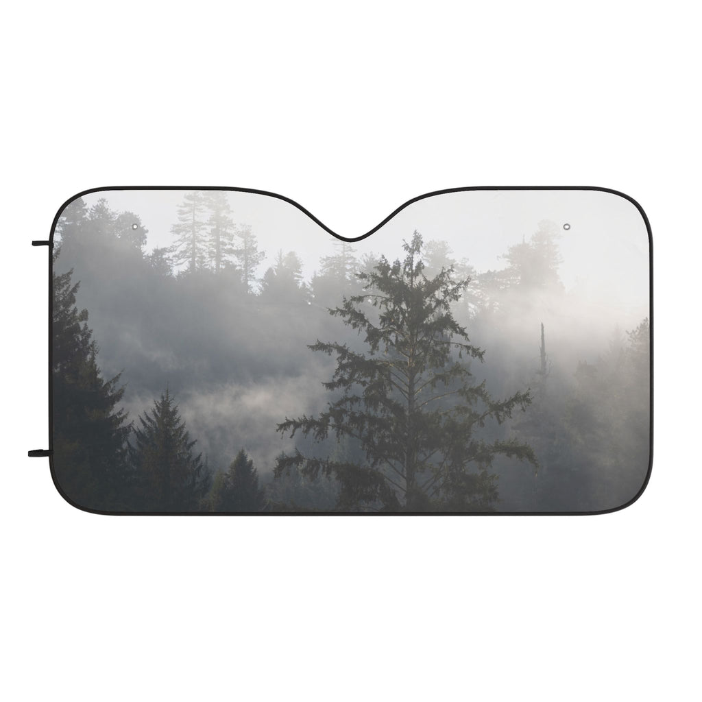 Forest Mist Car Sun Shade — Scenic Windshield Sunshade