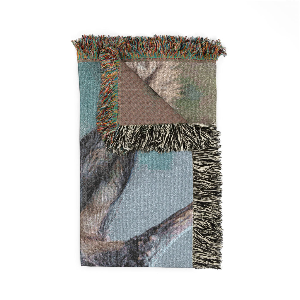 Elk Portrait Woven Blanket — Rustic Wildlife Throw
