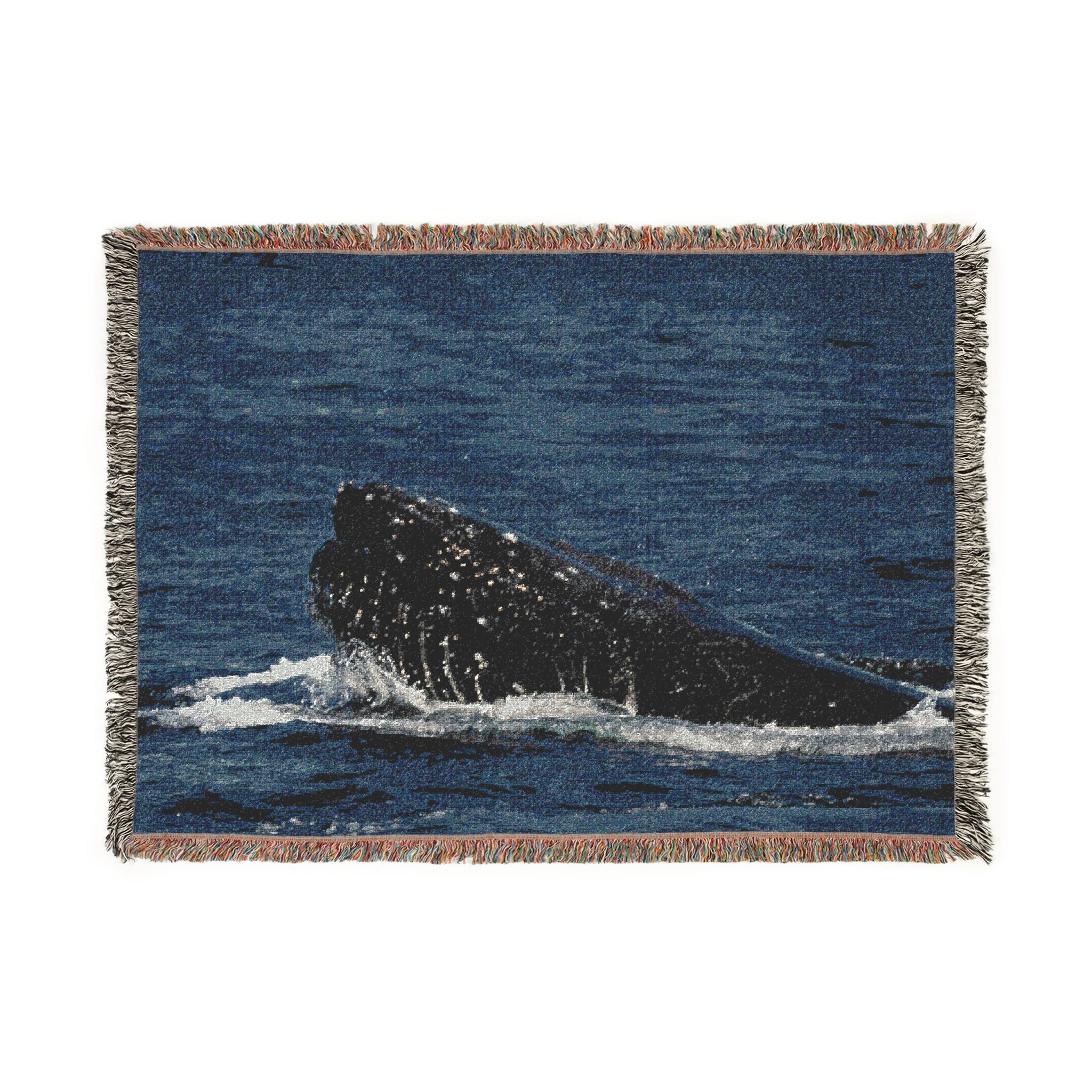 Humpback Whale Woven Blanket